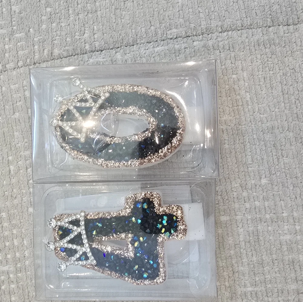 Glittery 40th Birthday Cake Toppers